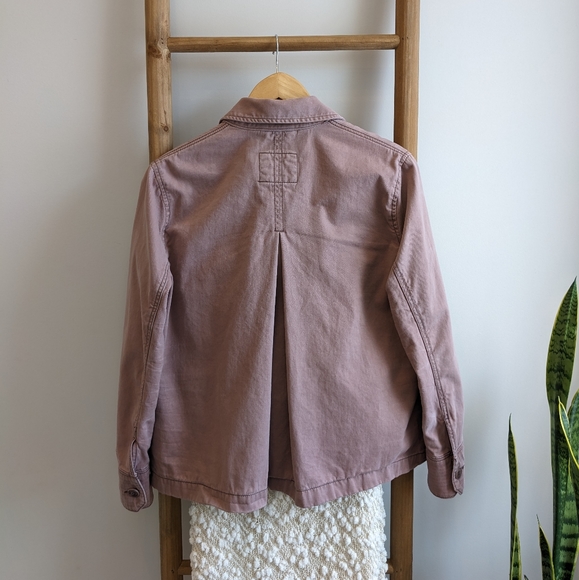 A&F Swing Twill Shirt Jacket - Picture 4 of 10